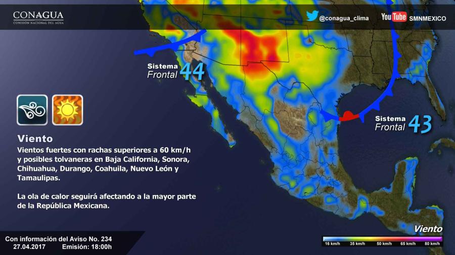 Continuarán afectando las altas temperaturas a gran parte del país