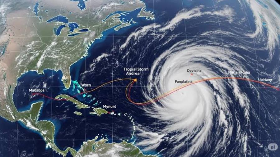 Se forma la Tormenta Tropical ‘Andrea’, primer ciclón del Atlántico