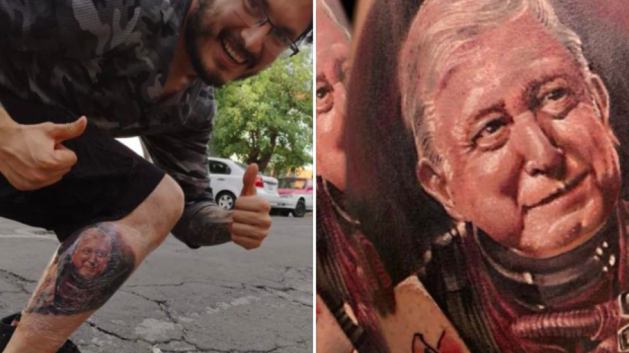 Decide tatuarse a AMLO y se vuelve viral