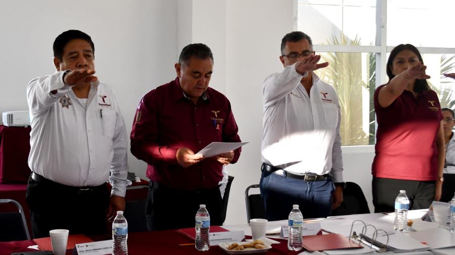 Toman protesta integrantes del COCODI de la SSPT