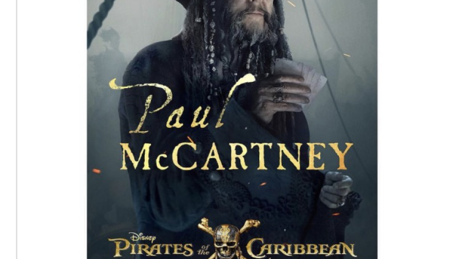 Paul Mcartney revela foto de su personaje en "Piratas del Caribe"