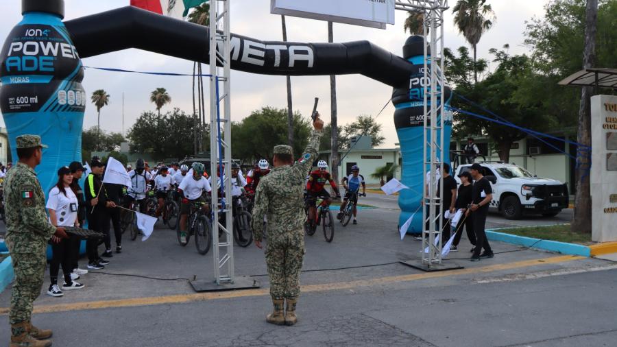 Apoyó Gobierno de Reynosa en Rodada Ciclista SEDENA 2025