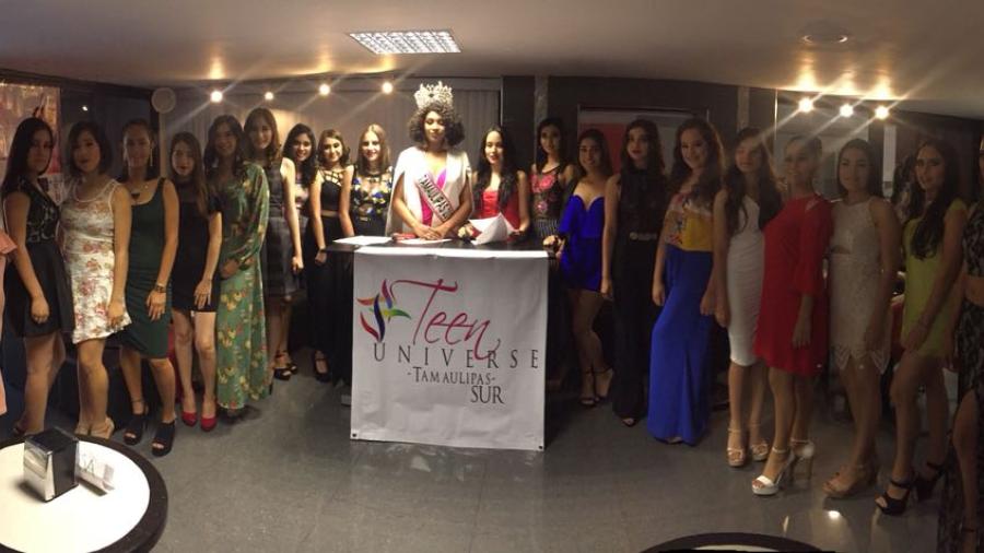 Van 25 señoritas por la corona de Teen Universe Tamaulipas sur 2018
