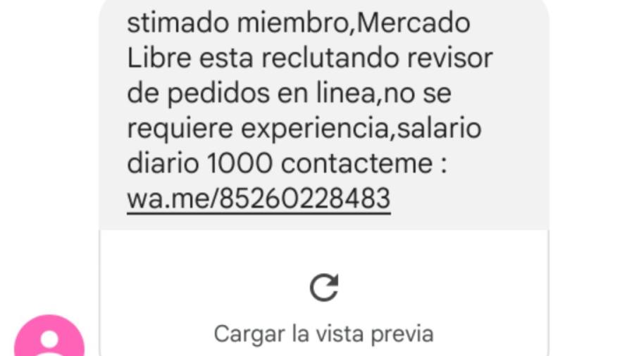 Que no te engañen: Amazon y Mercado Libre no ofrecen empleo por mensaje