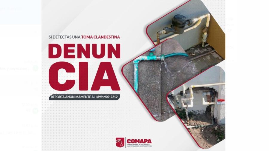 Ejercerá COMAPA de Reynosa acción legal contra el robo de agua