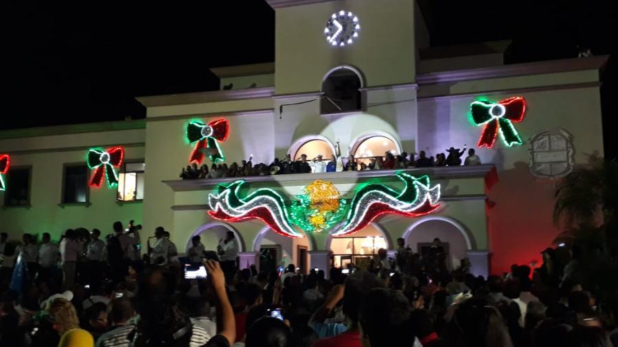Gran fiesta en Altamira al celebrarse el tradicional grito de independencia