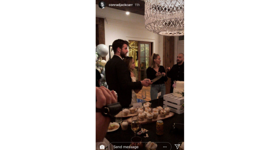 Filtran fotos de la boda secreta de Miley Cyrus y Liam Hemsworth