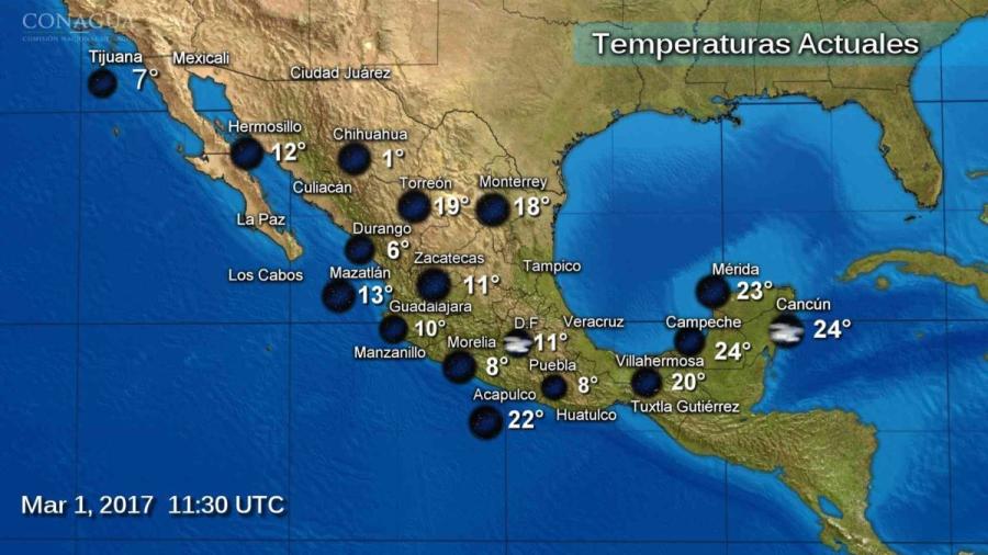 Se espera ambiente caluroso y seco en la mayor parte del país