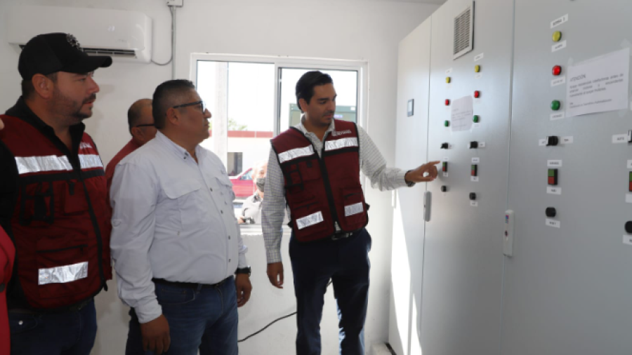 Inauguró Carlos Peña Ortiz Estacion de Bombeo de Agua Potable de COMAPA