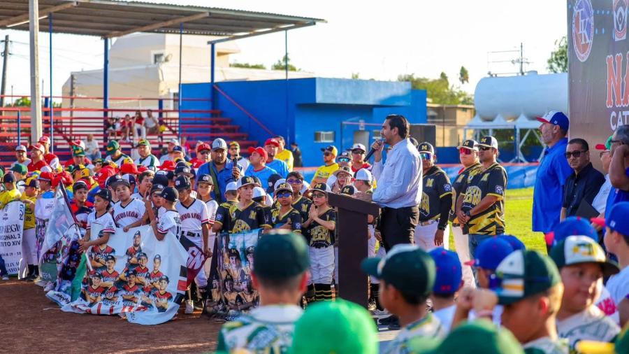 Inauguró el Alcalde Carlos Peña Ortiz Torneo Nacional de Beisbol Infantil en Reynosa