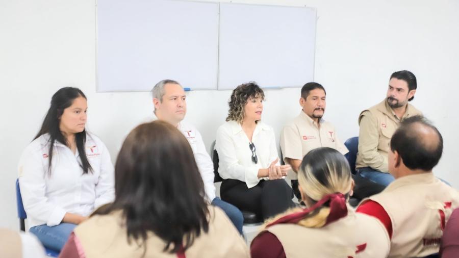 Realiza secretaria Silvia Casas gira de trabajo en Nuevo Laredo