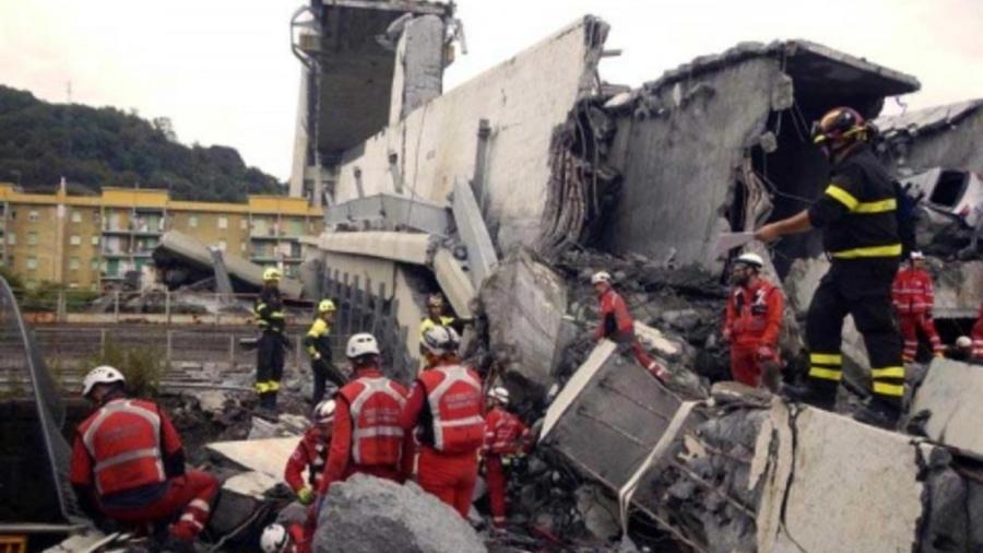 Suman 41 víctimas por desplome de puente en Génova