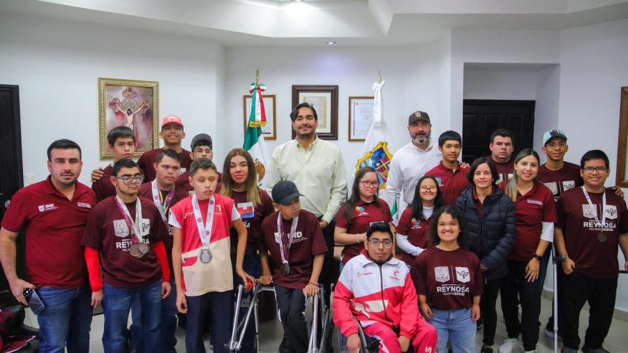 Reafirma Carlos Peña Ortiz compromiso con deporte adaptado en Reynosa 