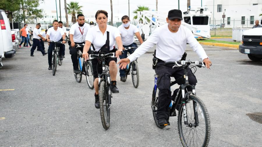 Capacitan a nuevos policías ciclistas
