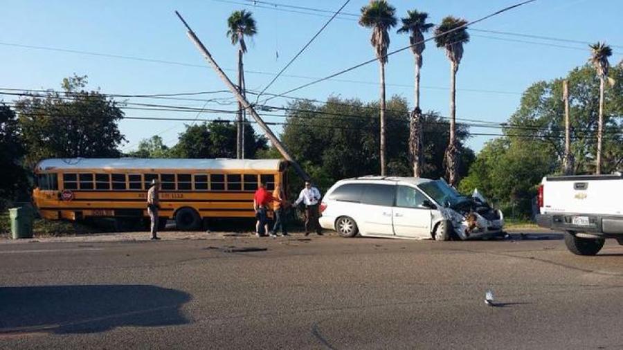 Se registra accidente de autobús escolar en Rio Grande City