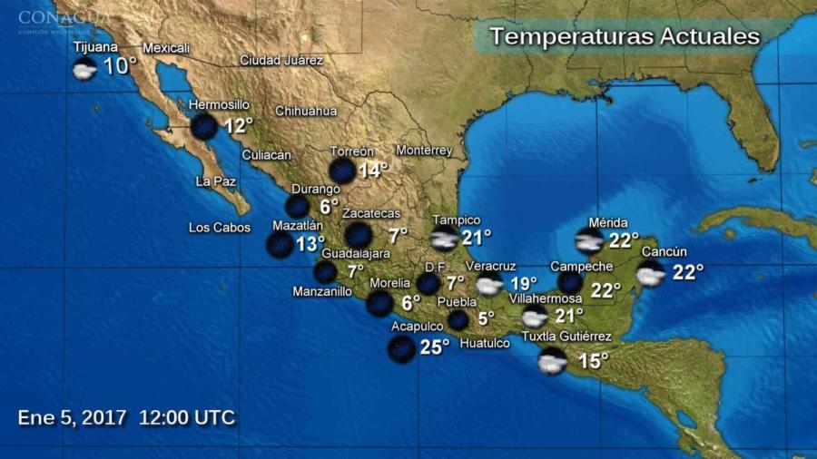 Se prevén lluvias y clima frío en varios estados del país