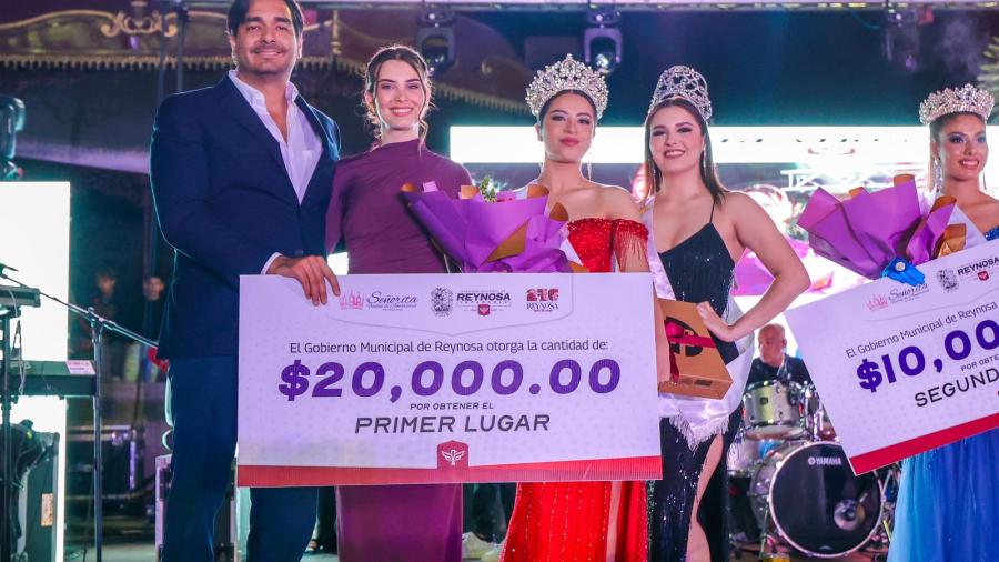 Coronó Carlos Peña Ortiz a la Señorita Fiestas de Aniversario Reynosa 2025 