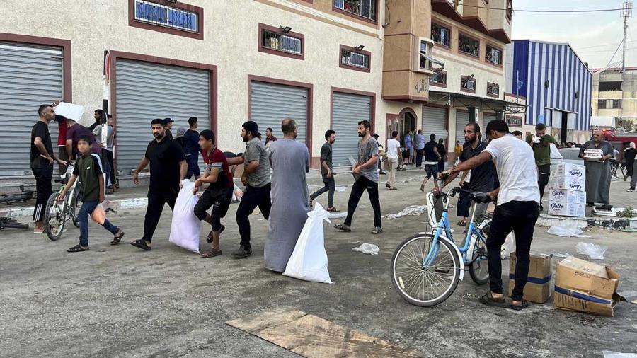 Saquean almacén de ONU en Gaza