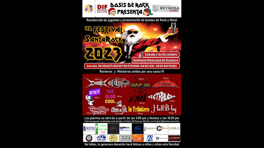 Se realizará en Reynosa el Primer Festival Santa Rock 2023