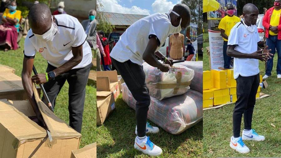 Eliud Kipchoge en apoyo de atletas afectados por la pandemia
