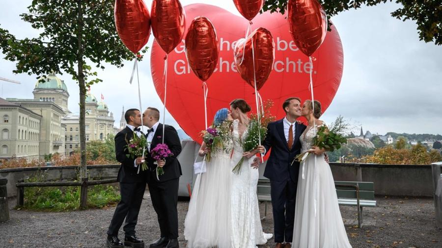 Aprueban matrimonio igualitario en Suiza