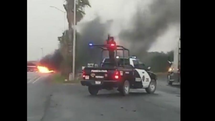 Bloqueos en Carretera Nacional en Nuevo León fueron respuesta a operativos: Seguridad