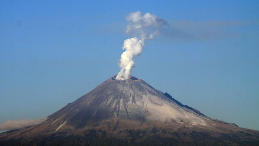 Volcán Popocatépetl en Amarillo Fase 2