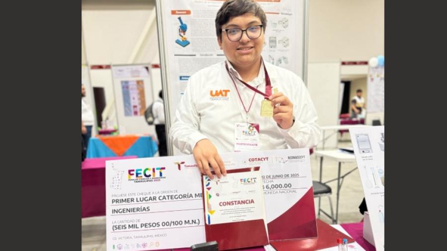 Estudiante de la UAT investiga cura contra el cáncer
