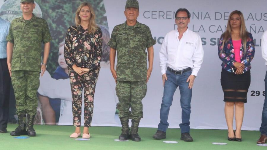 Participa Maki Ortiz en clausura de campaña “Juguemos sin violencia” 