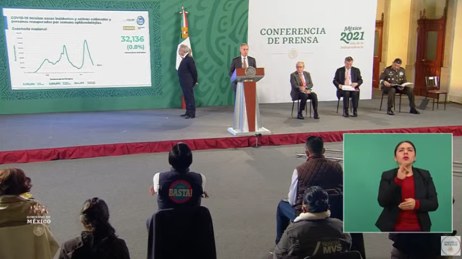 Suma México 11 semanas a la baja en contagios de COVID-19: Secretaría de Salud 