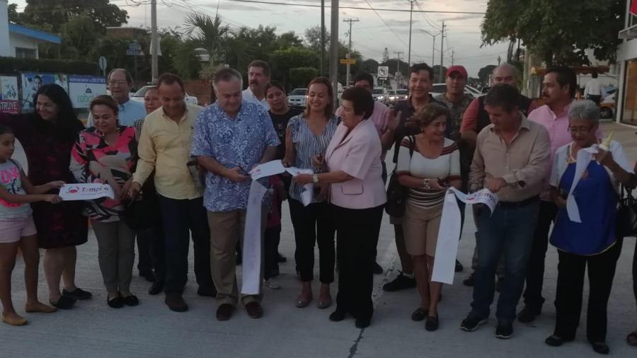 Entrega Alcaldesa rehabilitación de avenida Faja de Oro
