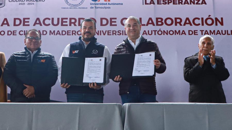 La UAT y Ayuntamiento de Madero firman acuerdo de colaboración