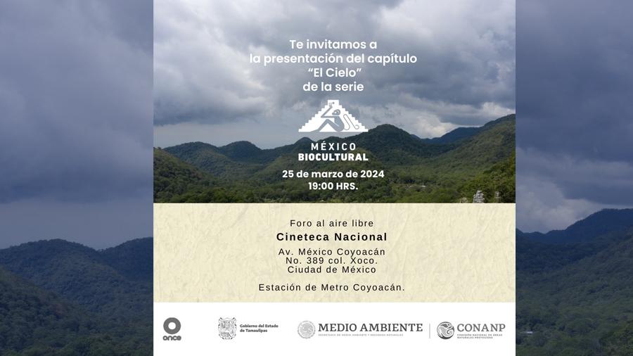 Presentarán capítulo "El Cielo" de la serie México Bio Cultural en la Cineteca Nacional y por Canal Once