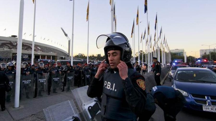 Despliega SSP más de 2 mil policías para partido Pumas-Toluca