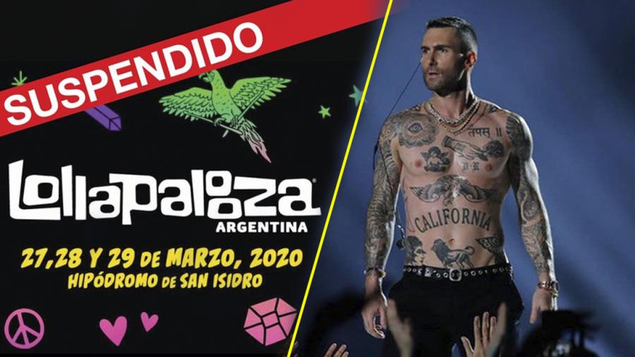 Suspende en Argentina el festival Lollapalooza y el concierto de Maroon 5