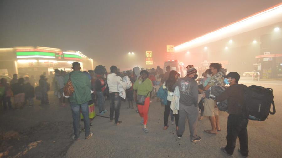 Resguardó PCyB a cerca de 3 mil migrantes por humo de basurero clausurado 