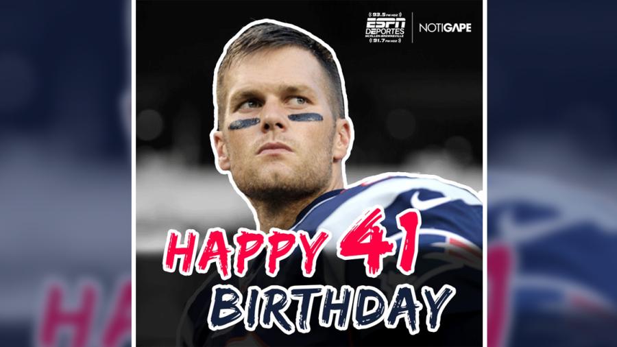 Y así comienza el cumpleaños de Tom Brady