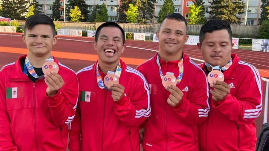 Tamaulipecos ponen en alto a México en Mundial de atletismo para personas con Síndrome de Down 