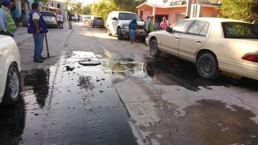 COMAPA baja niveles en línea de drenaje