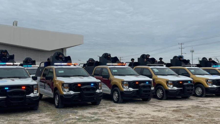 Refuerza seguridad en Reynosa con entrega de patrullas y elementos