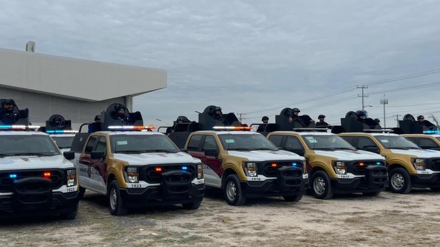 Refuerza seguridad en Reynosa con entrega de patrullas y elementos