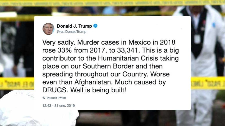 Asesinatos en México están peor que Afganistán: Trump
