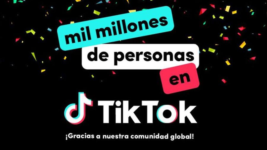 TikTok ya alcanzó los mil millones de usuarios en todo el mundo
