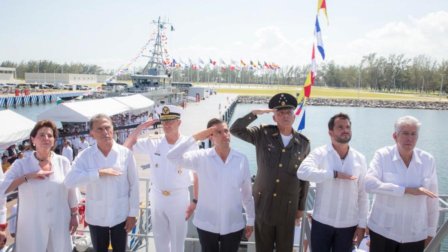 Patrulla Costera ARM Chichen Itz&aacute; PC-340 es abanderada por EPN