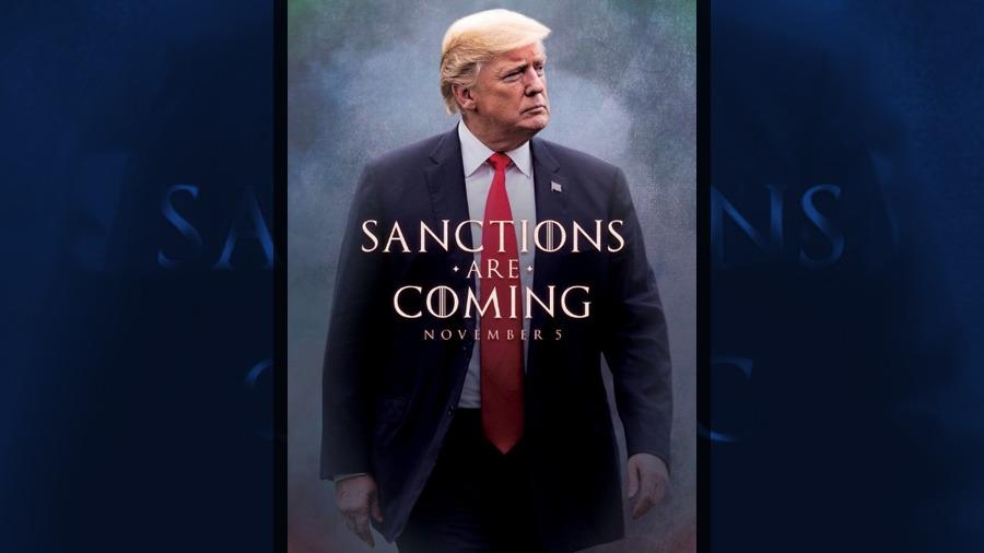 Trump anuncia sanciones a Irán al estilo Games of Thrones