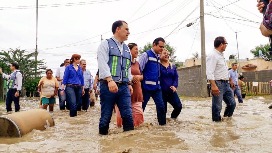 Apoya Gobierno a damnificados por lluvias en Nuevo Laredo