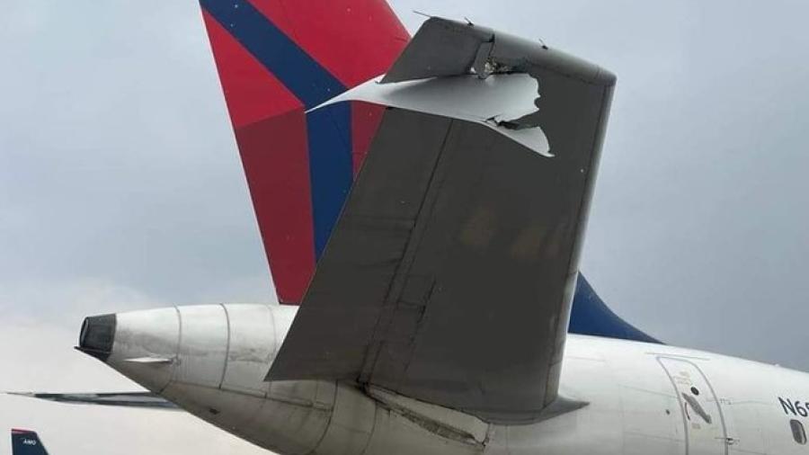 Chocan dos aviones en AICM, nadie resulta herido