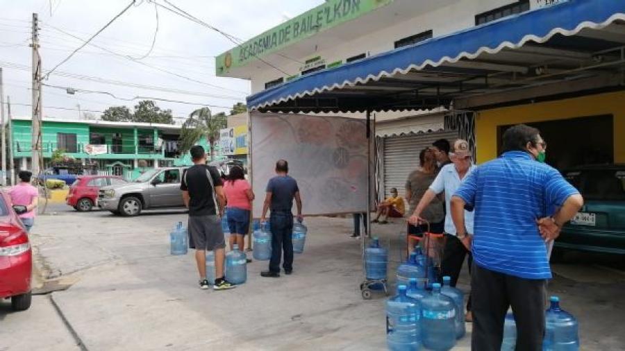 Desabasto de agua potable en purificadores de Tamaulipas