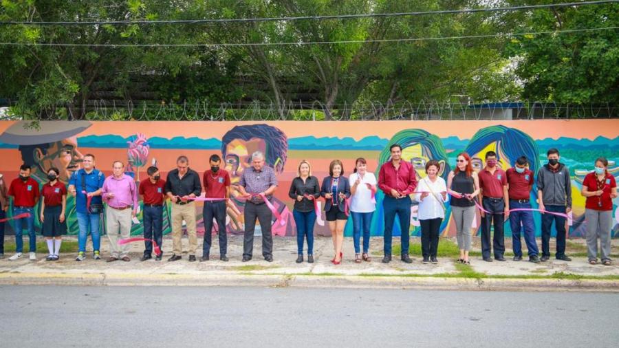 Destacan "Resiliencia" en nuevo Mural para Reynosa 