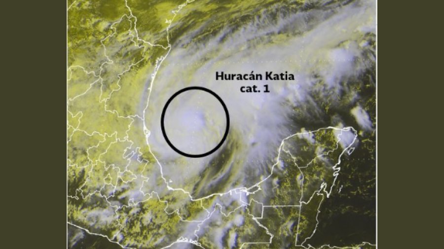 Katia se convierte en huracán y podría llegar a Tamaulipas
